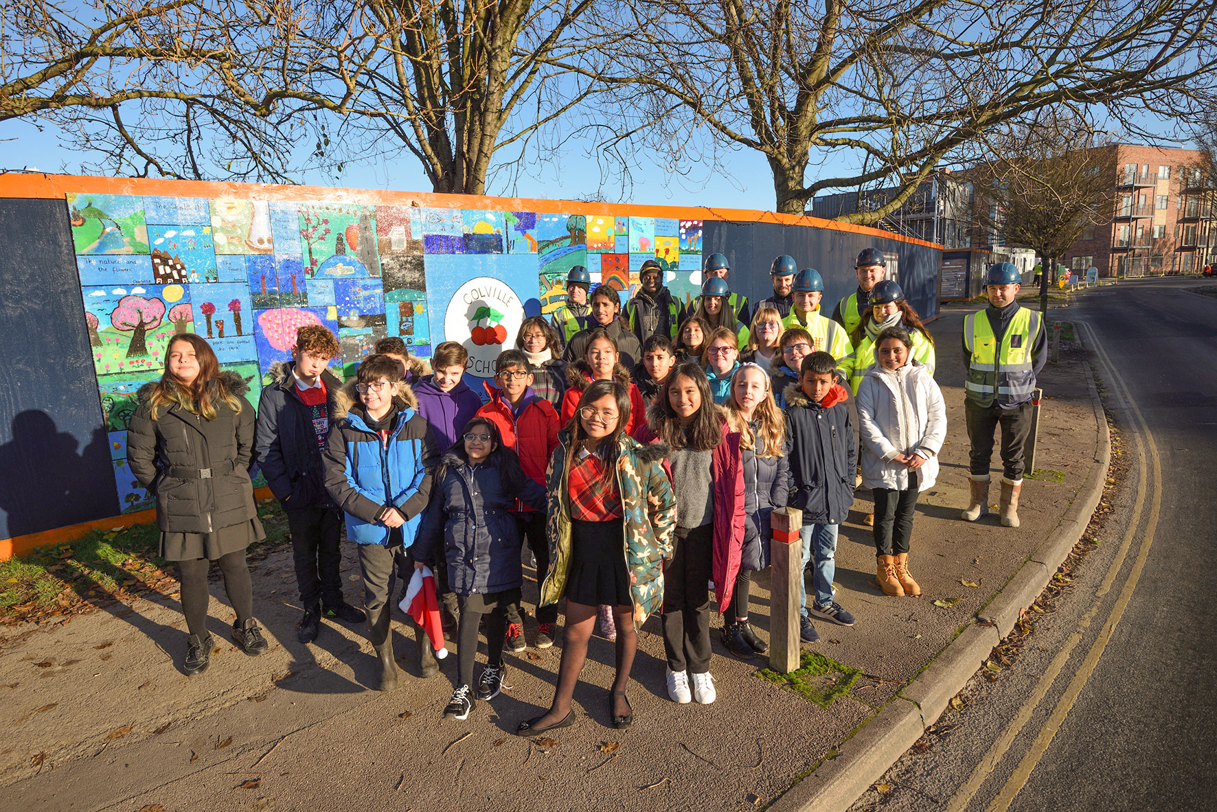 Hoarding design project with Colville Primary School