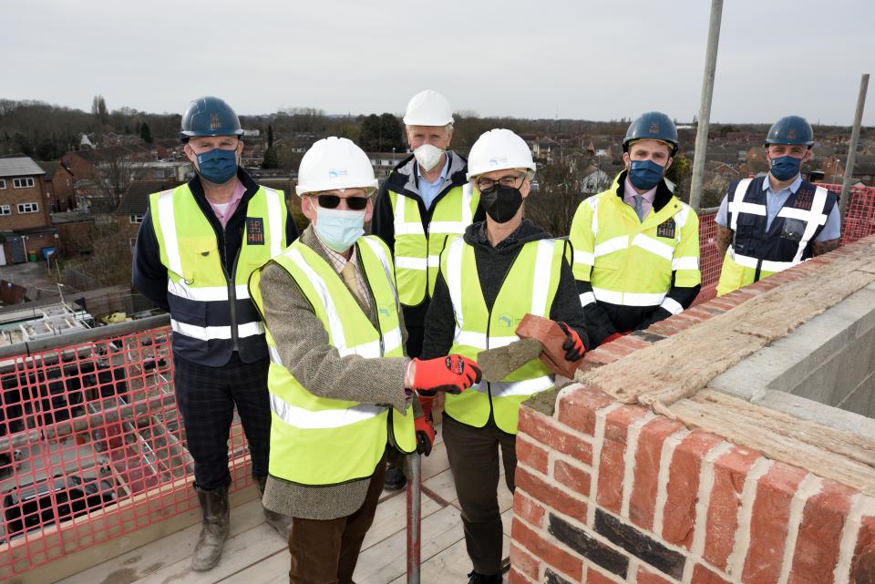 Colville Road with topping out